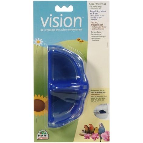 HARI Vision Tazas para Comida/Agua, Azul