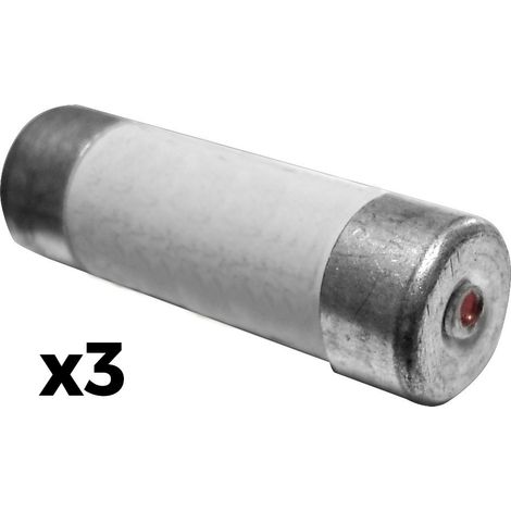 3 fusibles céramique 8,5x 31,5 20A à voyant NF - Zenitech