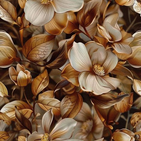Tissu décoratif d'extérieur Oxford - Motif Fleurs I DX5146 (1/5)