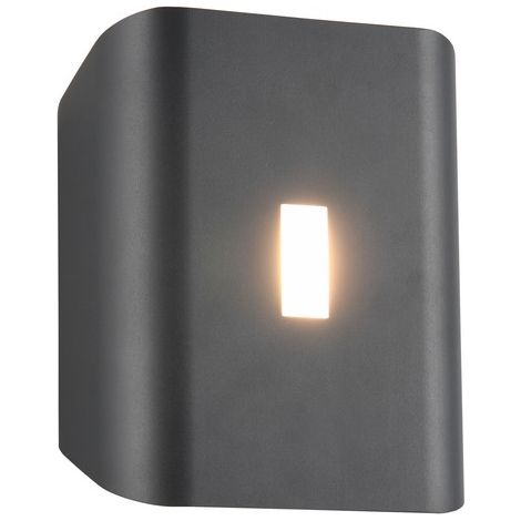 Applique murale extérieure LED anthracite haut/bas 7W SANTERNO Trio (1/5)