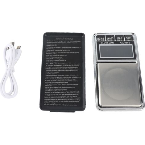 DH-938C Professionelle, tragbare Mini-Digitalwaage für Gold und Schmuck, 600 g/0,01 g (1/4)