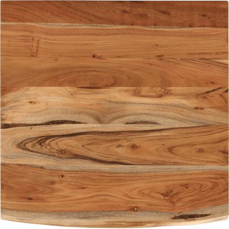 Étagère murale 40x40x2,5cm carré massif acacia bordure assortie