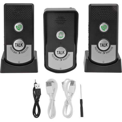 Waterproof Voice Intercom Doorbell 1000m Two-Way Talk Wireless Doorbell Outdoor Call Doorbell Home Doorbell Intercom Kit (1/5)