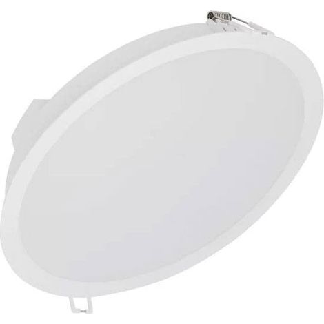 Rundes LED-Einbau-Downlight (24 W, 4000 K, 2400 lm), IP44/IK03, Ø21,5 x 4,2 cm, weiße Farbe (1/2)