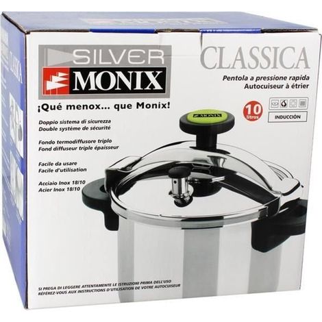 Monix M530004 Cocotte Argento 10L Acciaio Inossidabile (1/5)