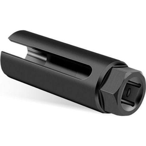 Douille de capteur d\'oxygène avec ouverture latérale pour un câblage facile, connecteur 1/2" 6 points, capteur O2 7/8" compatible avec tous les véhicules, retrait et installation du capteur O2, acces (1/4)