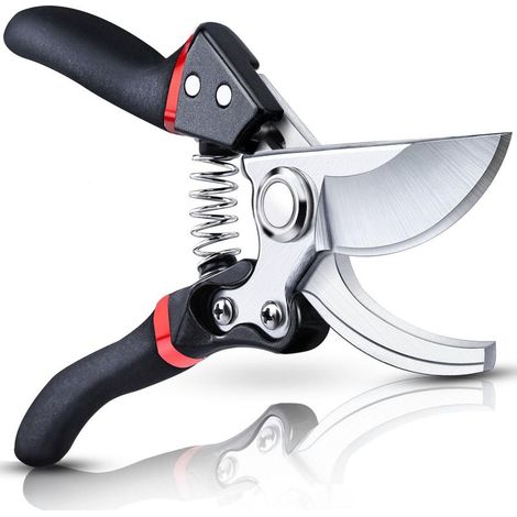 Secateur de Jardin, Sécateur Professionnel Branches, Jardinage Cisaille Sequateur, Ciseaux Branche Secateurs Coupe Tronc Tranchant Ciseau Plante Spring Sécateurs (1/5)