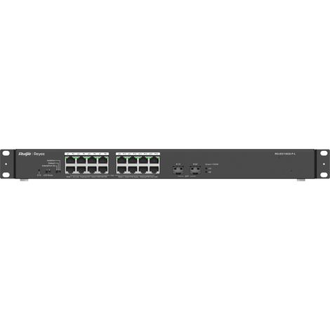 Ruijie Networks RG-ES118GS-P-L switch No administrado L2 Gigabit Ethernet (10/100/1000) Energía sobre Ethernet (PoE) Negro (1/5)