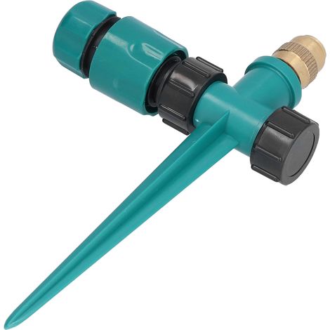 Arroseur rotatif 360° enterré avec tête ajustable, idéal pour l'irrigation de gazon et potager, entretien écologique, brumisation paysagère (raccord rapide inclus, voir photo). (1/5)