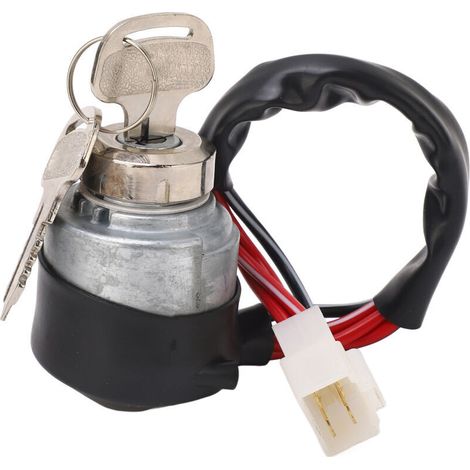 Interrupteur d\'allumage de tracteur 52200 – 41210, ensemble de clés de remplacement en alliage d\'aluminium pour Kubota M6800 M7040 M7060 M8200 M8540. (1/5)