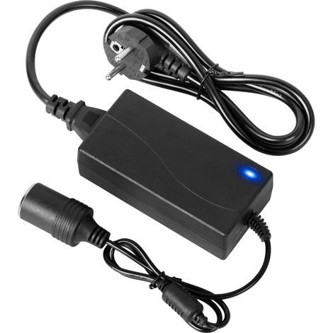 Adaptateur Glaciere Electrique, Convertisseur 220V 12V, 60W 5A Adaptateur Allume Cigare Secteur, Adaptateu 220V 12V Allume Cigare, pour Gonfleur Pneu Aspirateur Réfrigérateur (1/5)