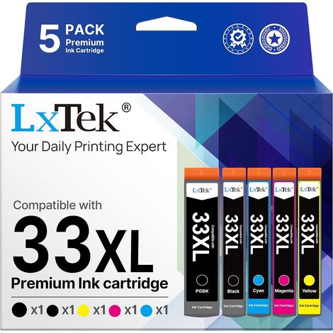 33XL Compatible pour Epson 33XL Cartouches pour XP-7100 XP-540 XP-530 (1/5)