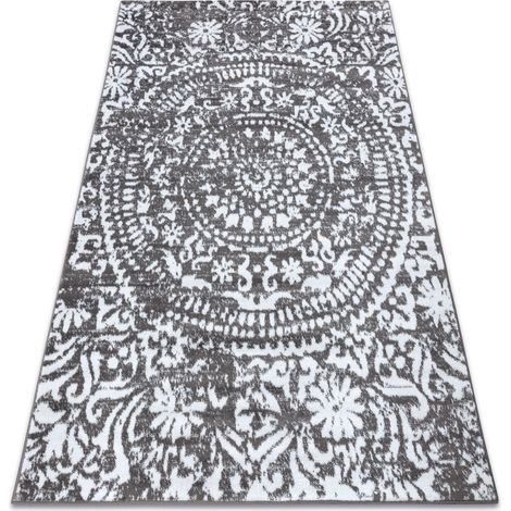 Alfombra de pasillo con refuerzo de goma CUBE cubo, gris 120 cm grey 120x830 cm (1/5)