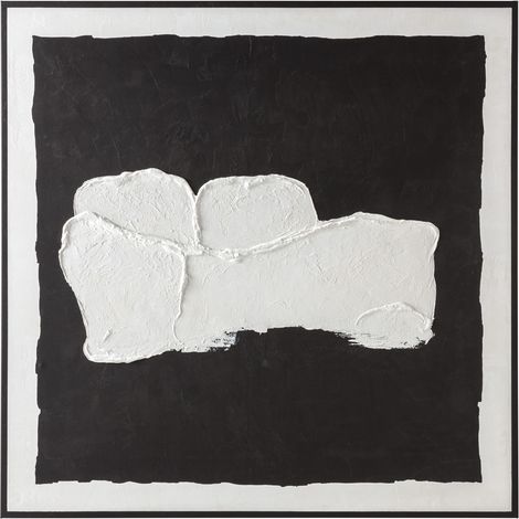 Lienzo 120X5X120 Negro/Blanco (1/3)