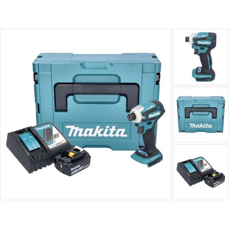 Avvitatore a impulsi a batteria Makita DTD 172 RG1J 18 V 180 Nm 1/4" brushless + 1x batteria ricaricabile 6,0 Ah + caricabatterie + Makpac (1/5)