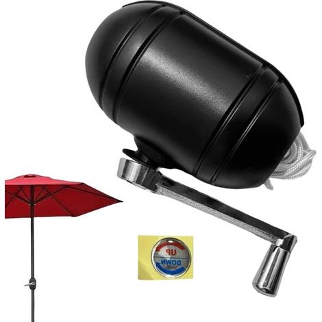 Accesorios para sombrillas de patio - Piezas compactas para sombrillas con mástil central y volante - Aptas para balcón, jardín, patio y terraza. (1/5)