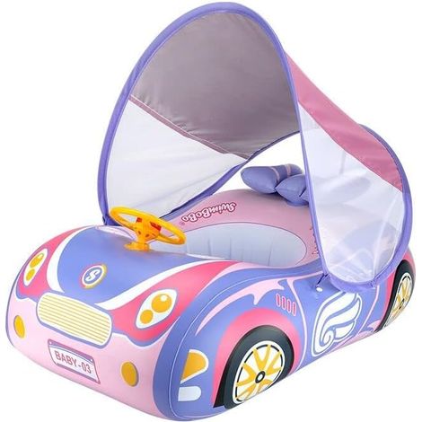 Bouée gonflable en forme de voiture pour enfants. (1/5)