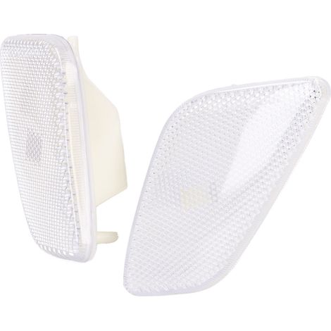 2pcs Feux De Position Avant Latéraux Blancs Compatibles Jeep Wrangler 1997-2006 (1/5)