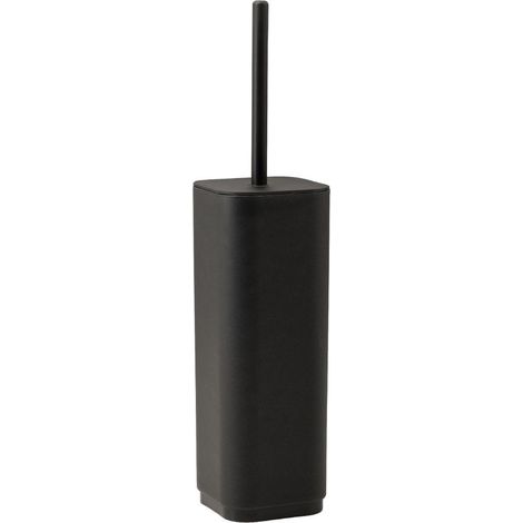 Porta Scopino Wc In Materiale Termoplastico Nero Opaco (1/4)