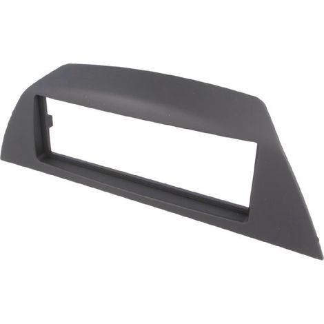 Facade autoradio 1DIN compatible avec Renault Laguna 3 ap07 - Noir - Rubbertouch