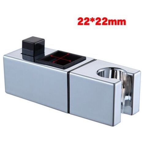 BUNTHAUS Support de douche tige de douche siège élévateur siège fixe accessoires de douche accessoires de salle de bain support de douche (tube carré 22​​22mm) (1/4)