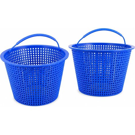 2 Pièces Panier Skimmer Piscine 18 x 13 cm de Rechange Panier pour Pompe de Piscine Filtre avec Maille Fine pour Nettoyage de Feuilles et Débris Creusée ou Hors-Sol (1/5)