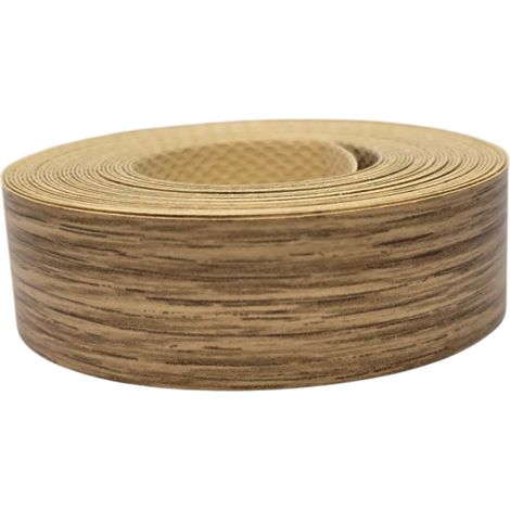 1x Bande de Chant Thermocollant 21mm x 5m Epaisseur 0,50mm Mélaminé Facile à Appliquer Bricolage Étagère Meuble Panneau Bois Durable, Chêne Américain (1/3)