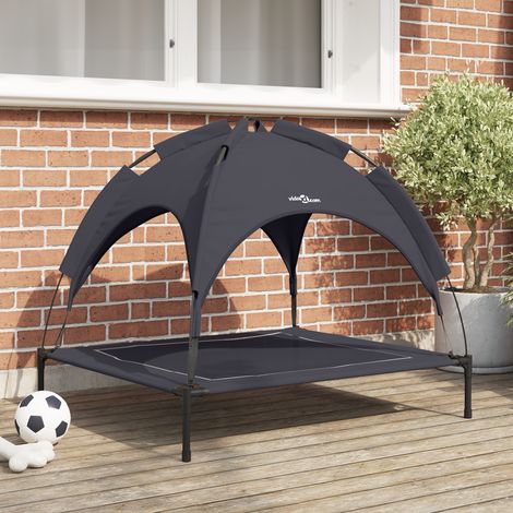 vidaXL Dog Bed 90 x 81 x 80.5 cm Steel Black