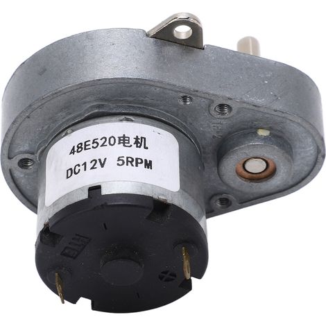 12V Gleichstrom-Getriebemotor, 5 U/min, Untersetzungsgetriebe aus legiertem Stahl für Roboter und motorisierte Geräte. (1/5)