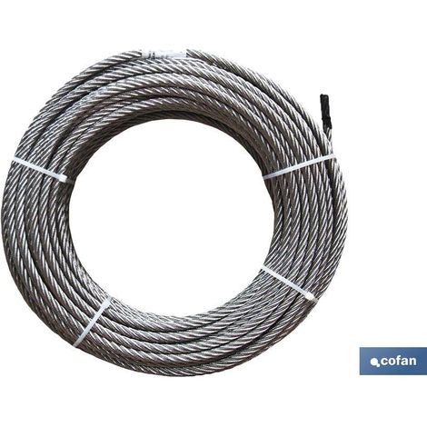 Rouleau de câble galvanisé 50M 2mm D-1770 6x7+1 (1/2)