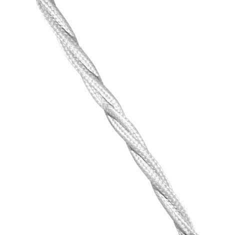 Cable textil trenzado 3x2,5 blanco (1/3)