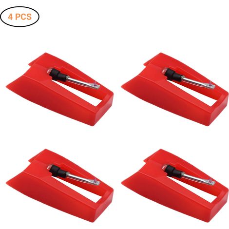 4 Pièces Aiguilles de Platine Vinyle, Stylus de Remplacement pour Tourne-disques et Lecteurs Vinyle (1/5)