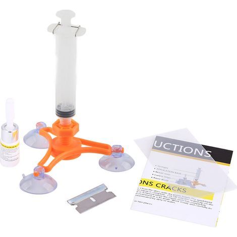 Windschutzscheiben-Reparaturset, DIY-Set zur Reparatur von Rissen in Autoscheiben mit Harzdichtstoff