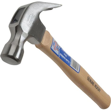 Faithfull 20oz (567g) Claw Hammer with Hickory Shaft - Durable and Reliable Hand Tool (1/3)