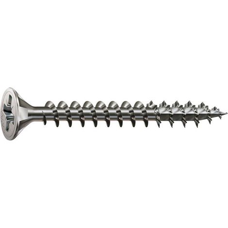 Lote de 30 tornillos de acero inoxidable, ranura Torx, 6X120 mm SPAX