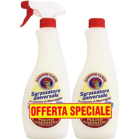 CHANTECLAIR SPRAY SGRASSATORE SET 1 PZ + 1 RICARICA DA 700 ML L'UNO MARSIGLIA OKX