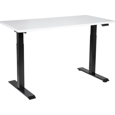 Sealey DH32 Dellonda White Electric Height Adjustable Standing Desk, 1400 x 700mm Dual Motor 100kg