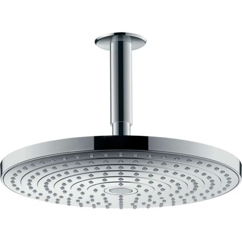 Hansgrohe Raindance Select S - Soffione doccia 300, 2 getti, braccio doccia 10 cm, cromato 27337000 (1/4)