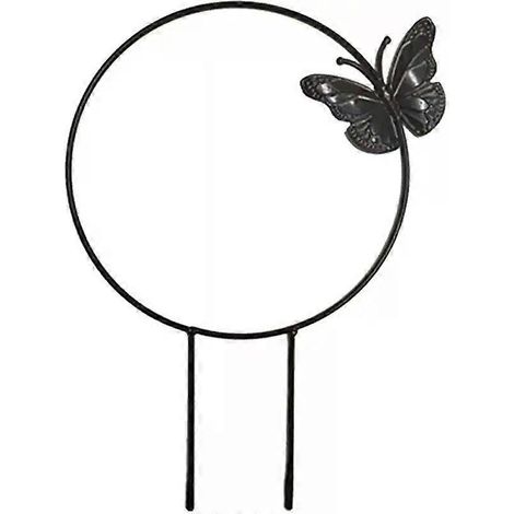 Support pour plantes grimpantes de jardin, treillis en fer en forme de cœur, structure ronde pour plantes grimpantes et fleurs, décoration de jardin (1/5)