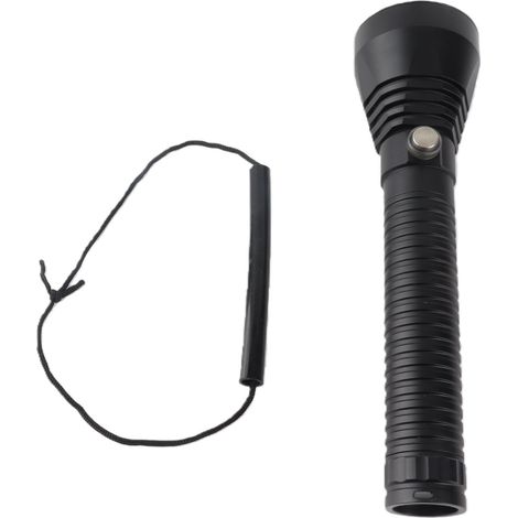 Lampe de Plongée LED 5000lm IPX8 – Flashlight Sous‑Marin Haute Luminescence (80M) avec Dragonne pour Camping, Natation, Randonnée
