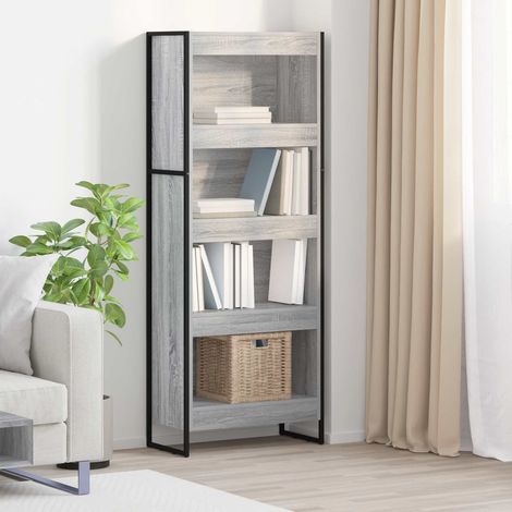 Bücherregal Graues Sonoma 60 x 30 x 155 cm Holzwerkstoff