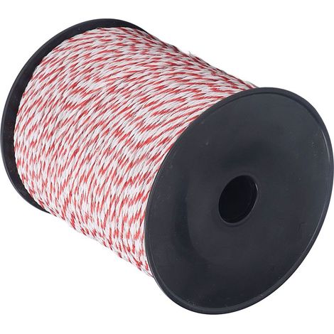 Corde électrifiée pour clôture 500m/rouleau, fil électrique pour ferme et pâturage, ruban conducteur, filet sous tension, emballage discret . (1/5)