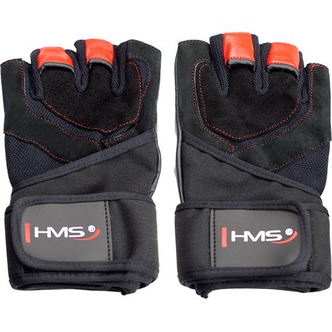Guantes de fitness XL para hombre, color negro y rojo