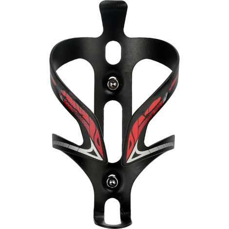 Verstellbarer Flaschenhalter aus Aluminiumlegierung für Fahrräder, Mountainbikes oder Rennräder, rot (1/5)