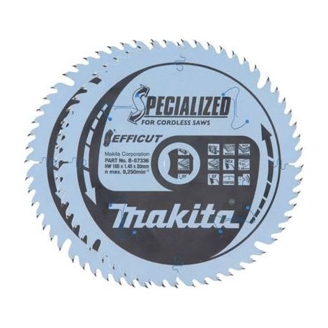 Hoja de sierra circular makita B 57336 2 metálica 165 mm