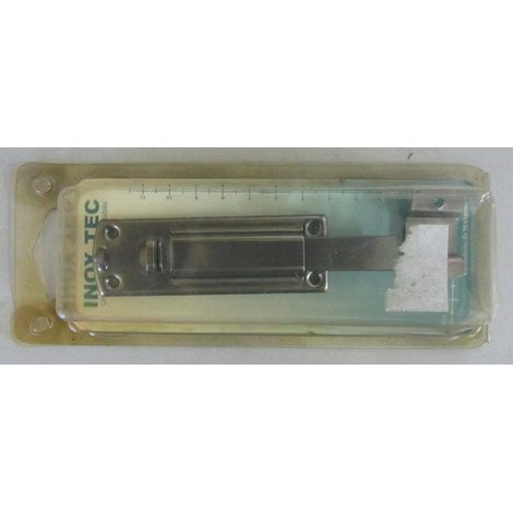 CATENACCIO TRASVERSALE PER PORTE CON LEVA E RISCONTRO 100x27MM - IN ACCIAIO INOSSIDABILE
