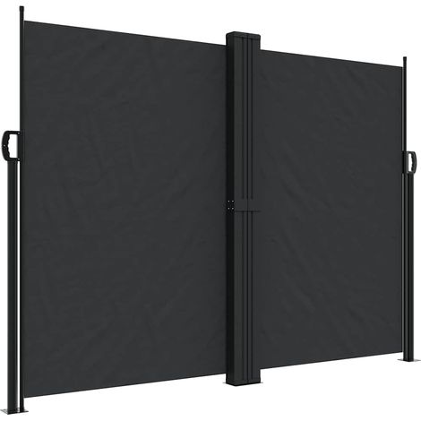 Store Banne - Auvent latéral rétractable noir 180x1200 cm fr10595 - Maison La Vie (1/5)