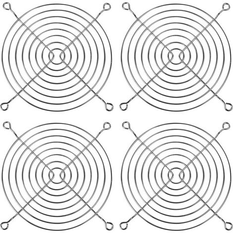 Lüftungsgitter, 4 Lüftungsgitter, 120-mm-Lüftergitter, Metallschutzgitter, Lüfterabdeckung, Computerlüfter (1/4)