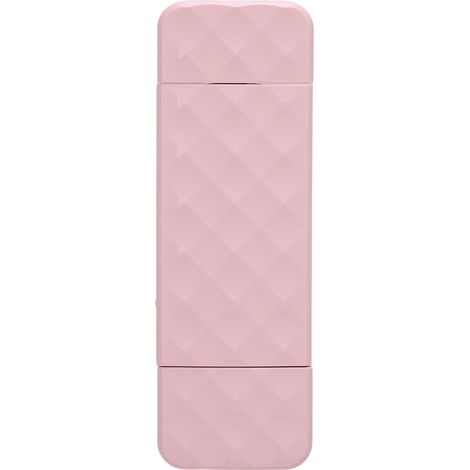 Lampe de lecture rechargeable multifonctionnelle à pince, 3 modes, 5 niveaux de luminosité, marque-page LED, couleur rose. (1/5)
