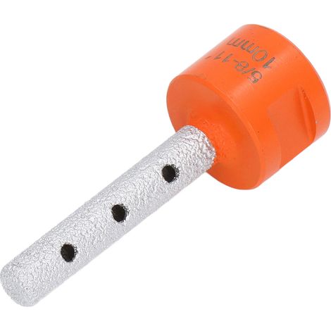 Fraise diamantée pour agrandir, tailler et façonner les trous dans le granit et le quartz, 10 mm / 0,39 po (1/5)